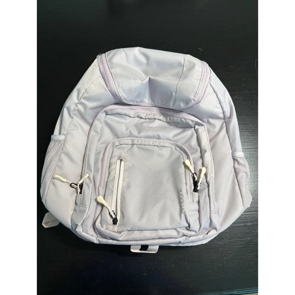 Embark Ripstop Backpack Lavender Purple Multi-Pocket School Travel Bag